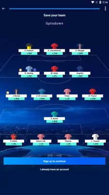 UEFA Champions League Fantasy android App screenshot 6